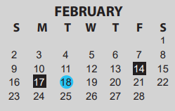 District School Academic Calendar for West Brook Sr High School for February 2025