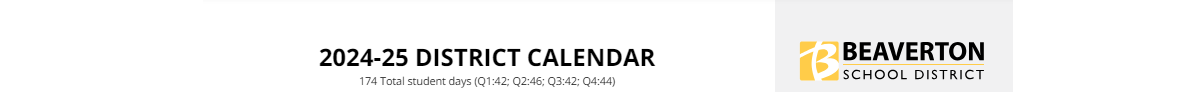 District School Academic Calendar for School Of Science & Technology