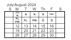 District School Academic Calendar for Bertha Barber Elementary Sch for August 2024