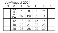 District School Academic Calendar for Bertha Barber Elementary Sch for July 2024