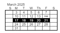 District School Academic Calendar for Bertha Barber Elementary Sch for March 2025