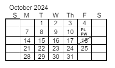 District School Academic Calendar for Bertha Barber Elementary Sch for October 2024