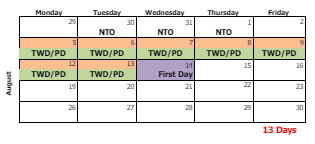 District School Academic Calendar for R.E. Baker Elementary School for August 2024