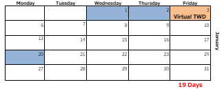 District School Academic Calendar for R.E. Baker Elementary School for January 2025