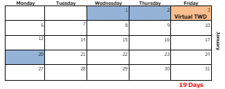 District School Academic Calendar for Thomas Jefferson ELEM. School for January 2025