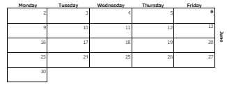 District School Academic Calendar for Thomas Jefferson ELEM. School for June 2025