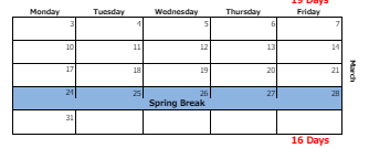 District School Academic Calendar for Mary Mae Jones ELEM. School for March 2025