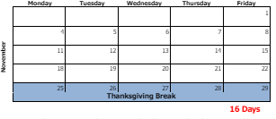 District School Academic Calendar for R.E. Baker Elementary School for November 2024
