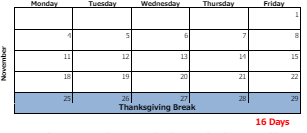 District School Academic Calendar for Mary Mae Jones ELEM. School for November 2024