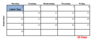 District School Academic Calendar for R.E. Baker Elementary School for September 2024