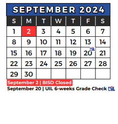 District School Academic Calendar for Richland Elementary for September 2024