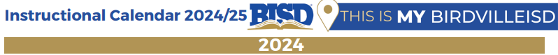 District School Academic Calendar for South Birdville Elementary