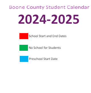 District School Academic Calendar Legend for Burlington Elementary School