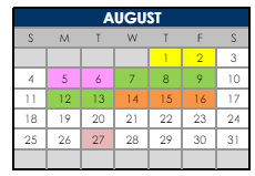 District School Academic Calendar for Casey Middle School for August 2024