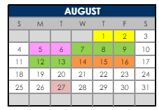 District School Academic Calendar for Flatirons Elementary School for August 2024
