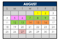 District School Academic Calendar for Manhattan Middle School Of The Arts And Academics for August 2024