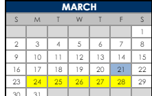 District School Academic Calendar for Flatirons Elementary School for March 2025