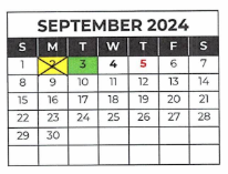 District School Academic Calendar for P.S. 84 for September 2024