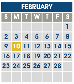 District School Academic Calendar for Cedar Grove Elementary School for February 2025