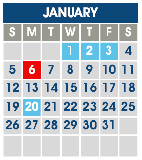 District School Academic Calendar for Cedar Grove Elementary School for January 2025