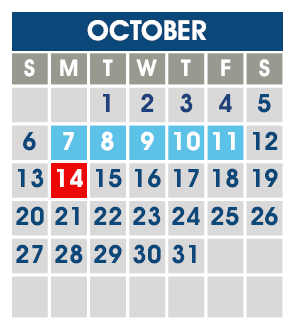 District School Academic Calendar for Cedar Grove Elementary School for October 2024