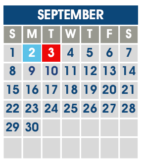 District School Academic Calendar for Cedar Grove Elementary School for September 2024