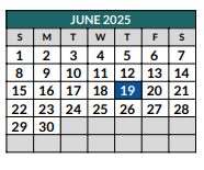 District School Academic Calendar for Crossroads High School for June 2025