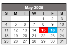 District School Academic Calendar for Forest Hill Elementary School for May 2025