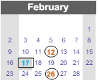 District School Academic Calendar for Seeliger Elementary School for February 2025