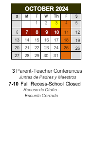 District School Academic Calendar for Marc T. Atkinson Middle School for October 2024