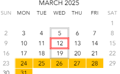 District School Academic Calendar for Maple Grove Elementary School for March 2025