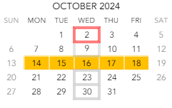 District School Academic Calendar for Maple Grove Elementary School for October 2024