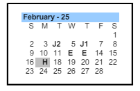District School Academic Calendar for Navarrete Elementary for February 2025