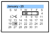 District School Academic Calendar for Navarrete Elementary for January 2025