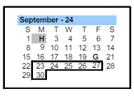 District School Academic Calendar for Navarrete Elementary for September 2024
