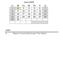 District School Academic Calendar for James Island Elementary for June 2025