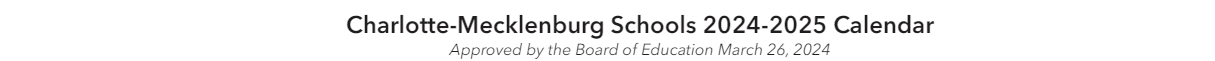 District School Academic Calendar for Garinger High