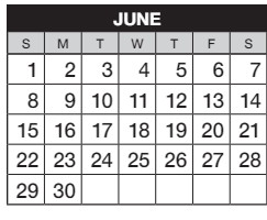 District School Academic Calendar for Cimarron Elementary School for June 2025