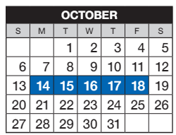 District School Academic Calendar for Cimarron Elementary School for October 2024