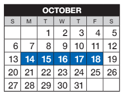 District School Academic Calendar for Sunrise Elementary School for October 2024