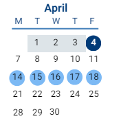 District School Academic Calendar for Hugo A. Owens Middle for April 2025