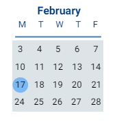 District School Academic Calendar for Portlock Primary for February 2025