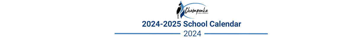 District School Academic Calendar for Chesapeake Alternative