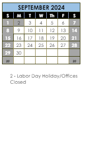 District School Academic Calendar for Spring Trail Elementary School for September 2024