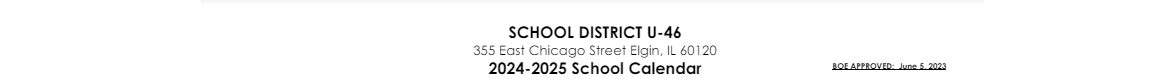 District School Academic Calendar for Spring Trail Elementary School