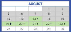 District School Academic Calendar for Northside College Preparatory HS for August 2024