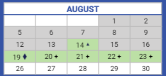 District School Academic Calendar for Falconer Elementary School for August 2024