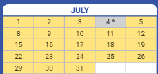 District School Academic Calendar for Monroe Elementary School for July 2024