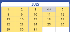 District School Academic Calendar for Burbank Elementary School for July 2024