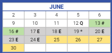 District School Academic Calendar for Cuffe Math-sci Tech Elementary Academy for June 2025